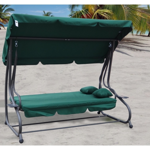 Huśtawka Ogrodowa Rozkładana 8011 Zielona